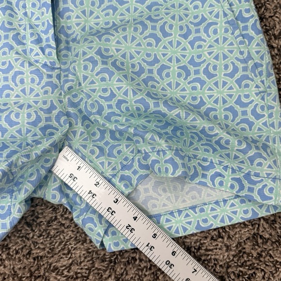Women's Vinyard Vines Geometric Blue/Green‎ Shorts Size 0 NWOT - Picture 6 of 6